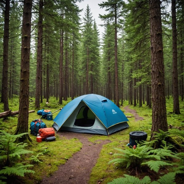 Comment organiser un camping pour une expédition de randonnée en forêt tempérée ?
