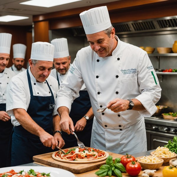 Quelles croisières offrent des ateliers de gastronomie italienne avec des chefs locaux?